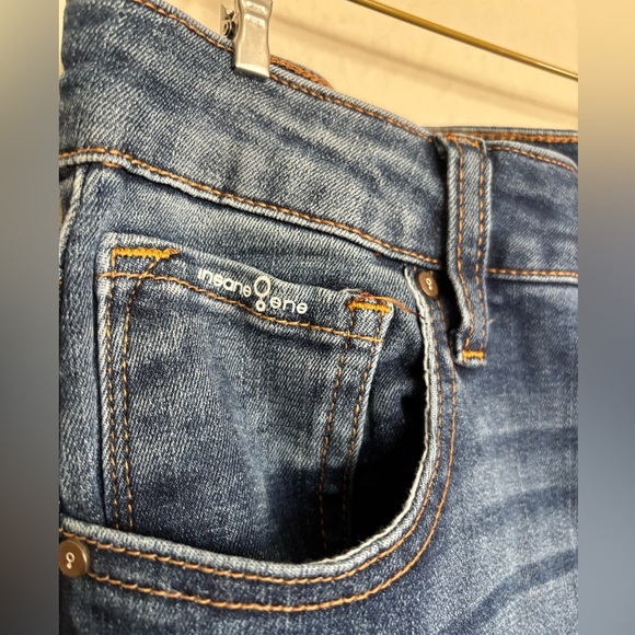 NWT Insane Gene Jeans Wide Leg Flare Raw Hem Size 28 Women’s jeans - Picture 4 of 13